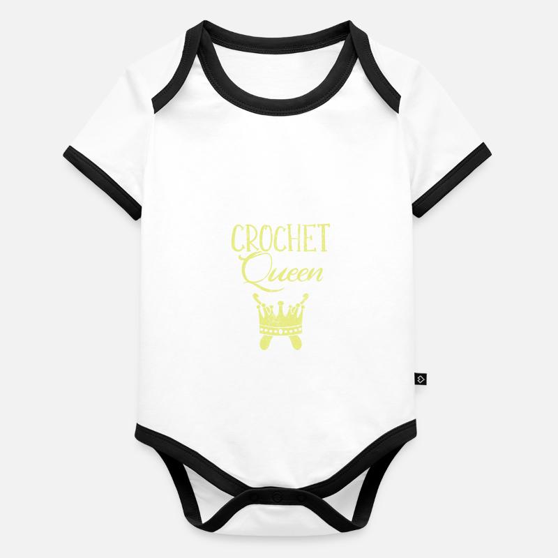Crochet Organic Baby Contrasting Bodysuit