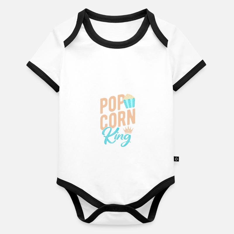 Popcorn Organic Baby Contrasting Bodysuit