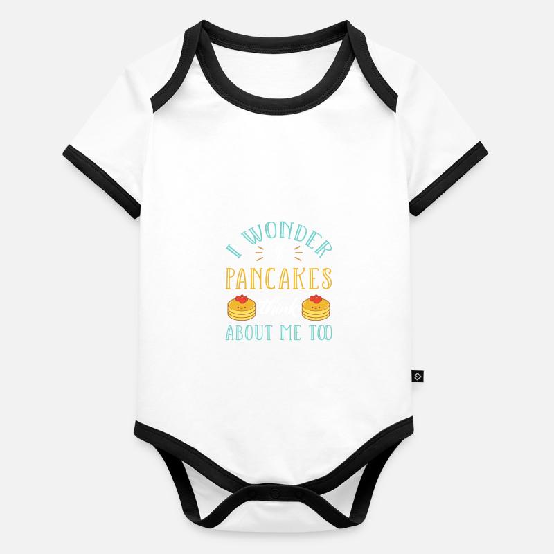 Crêpe Body Bébé bio contrasté manches courtes