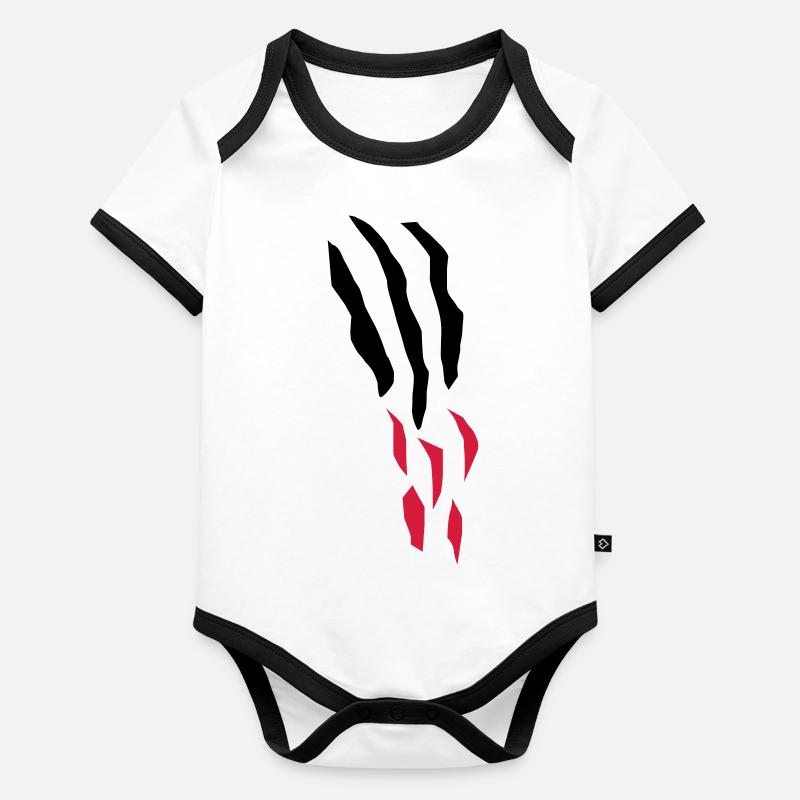 scratch_bloody Baby Bio-Kurzarm-Kontrastbody