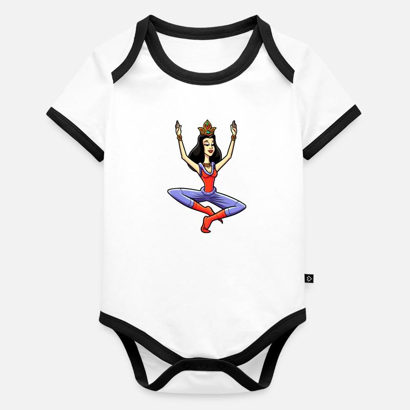 Princess Yogi Organic Baby Contrasting Bodysuit