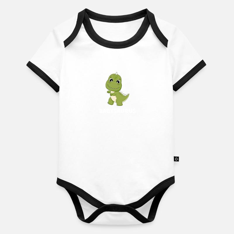Babysaurus - Baby Bio-Kurzarm-Kontrastbody - undefined