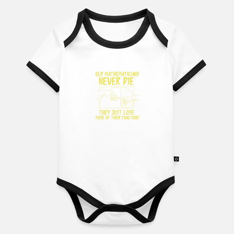 Fibonacci Geometry Math Golden Ratio Organic Baby Contrasting Bodysuit