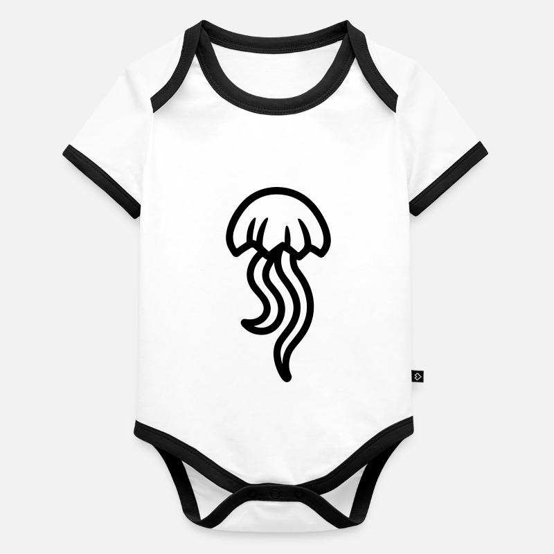 Jellyfish Organic Baby Contrasting Bodysuit