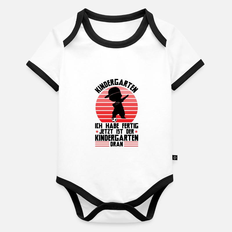 Abschied Kindergarten Krabellgruppe beendet Gesche Baby Bio-Kurzarm-Kontrastbody