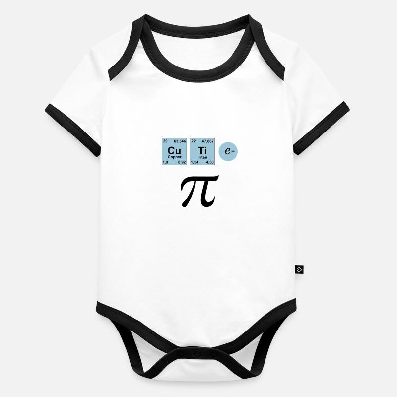 Cutie Pi, geek Body Bébé bio contrasté manches courtes