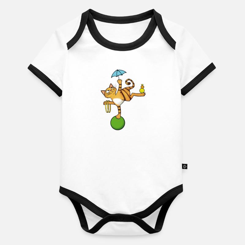 Trick cat Trixi Organic Baby Contrasting Bodysuit