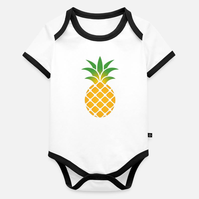Pineapple Organic Baby Contrasting Bodysuit