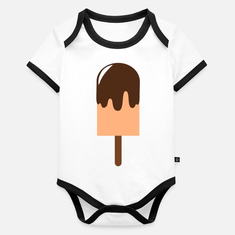 ice cream Organic Baby Contrasting Bodysuit
