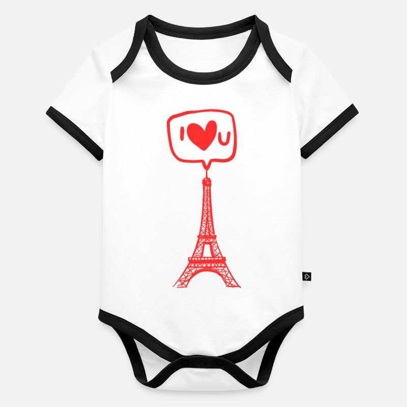 I like the Eiffel Tower Organic Baby Contrasting Bodysuit