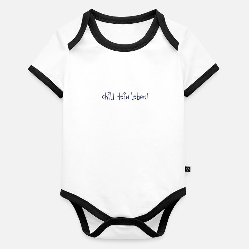 chill dein leben Baby Bio-Kurzarm-Kontrastbody
