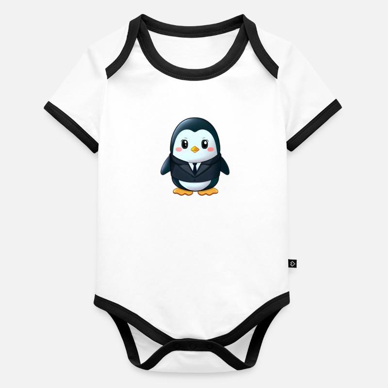 Penguin Organic Baby Contrasting Bodysuit