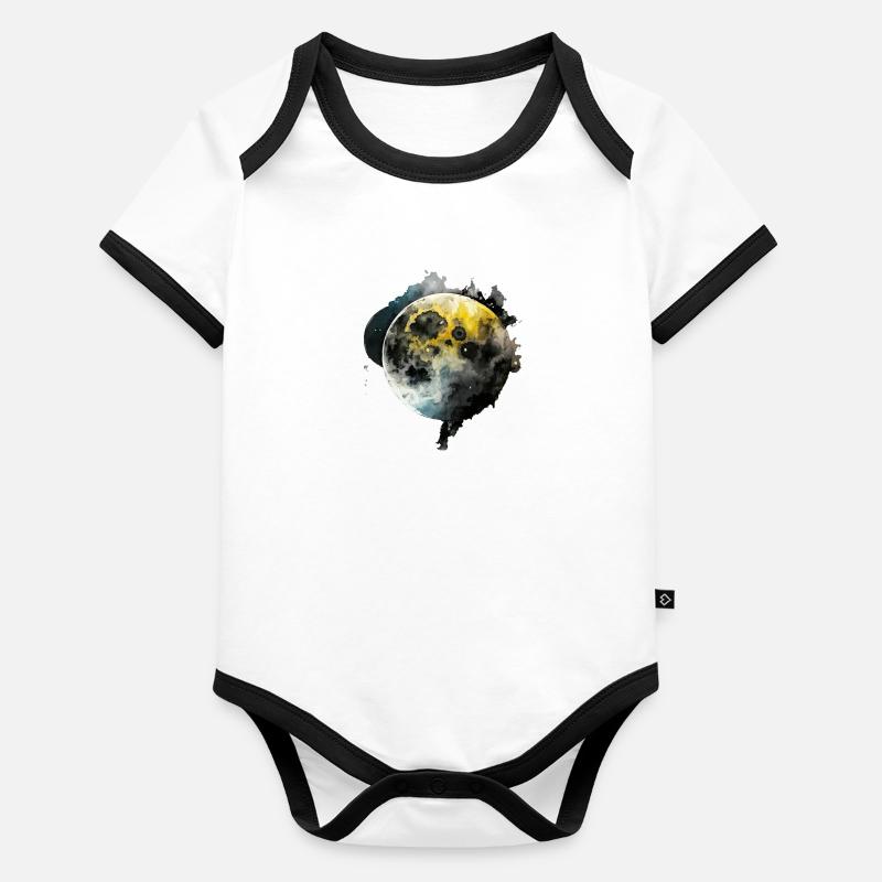 Moon Harmonic Gradient Organic Baby Contrasting Bodysuit