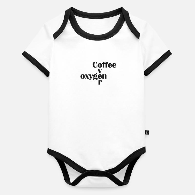 Coffee over oxygen Organic Baby Contrasting Bodysuit