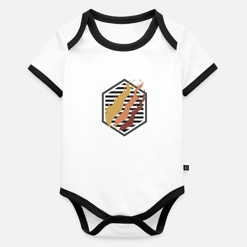 Fire Merch Edition Organic Baby Contrasting Bodysuit