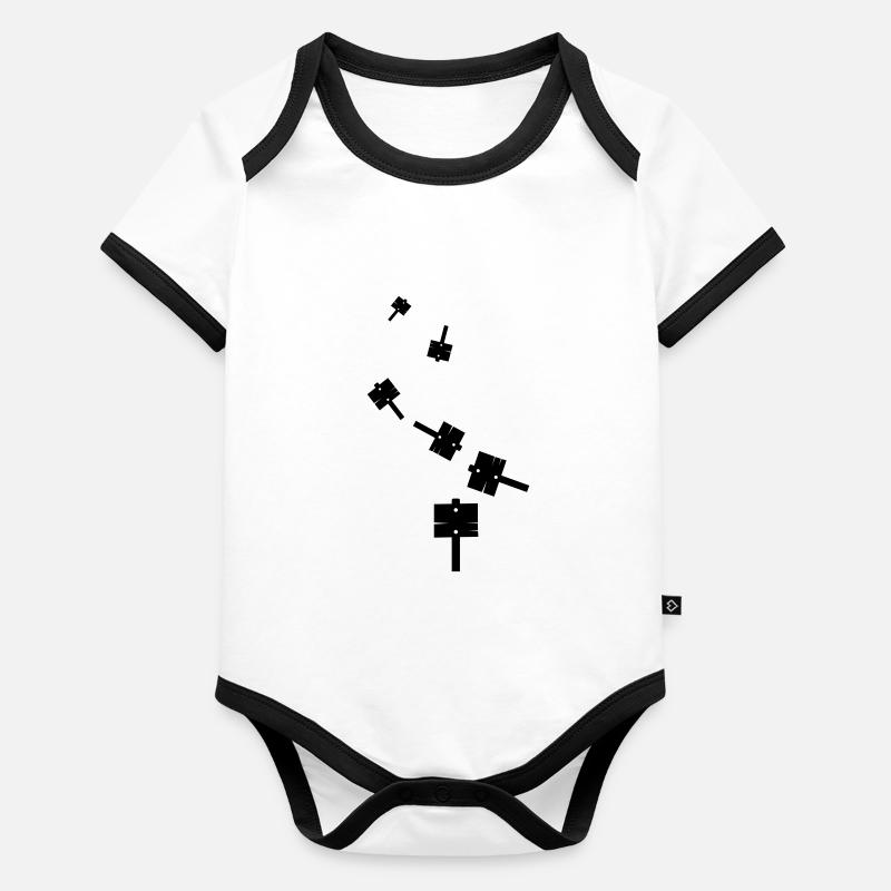 Icône de signalisation Body Bébé bio contrasté manches courtes