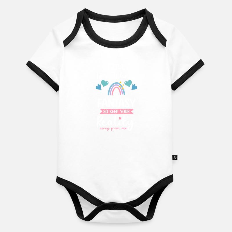 Elfe Kinder Tocher Body Bébé bio contrasté manches courtes