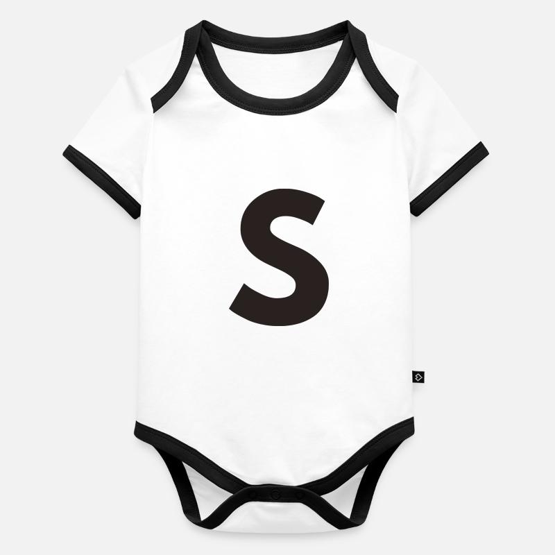 S Organic Baby Contrasting Bodysuit