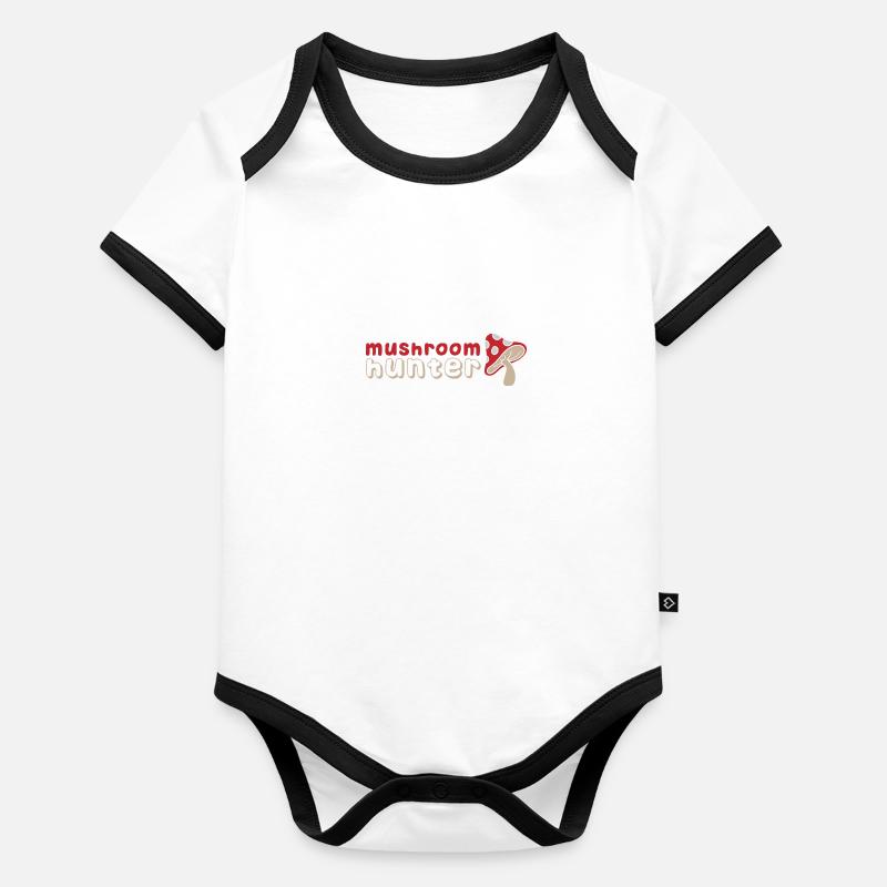 Lustiges Sprichwort „Gemüse“ Baby Bio-Kurzarm-Kontrastbody