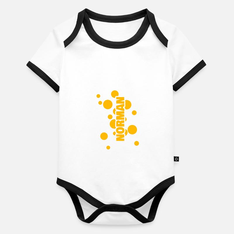 Last name First name Norman Organic Baby Contrasting Bodysuit
