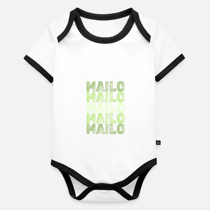 Geburtsname Mailo Baby Bio-Kurzarm-Kontrastbody