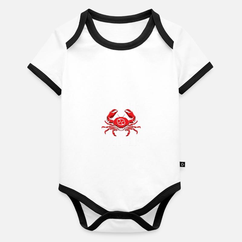 Crabe Body Bébé bio contrasté manches courtes