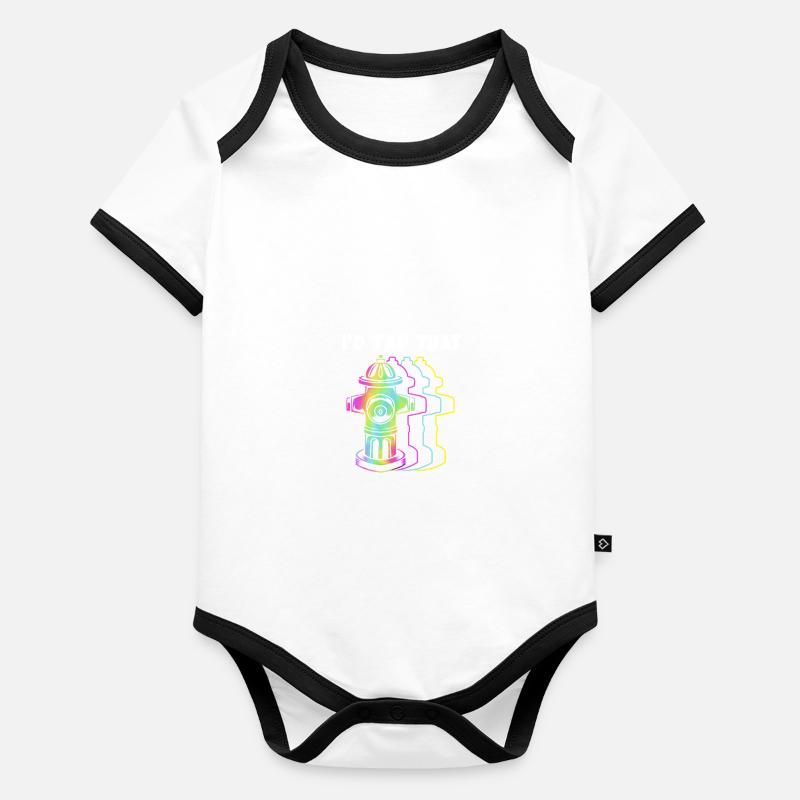 Feuerwehrmann Feuerwehr Baby Bio-Kurzarm-Kontrastbody