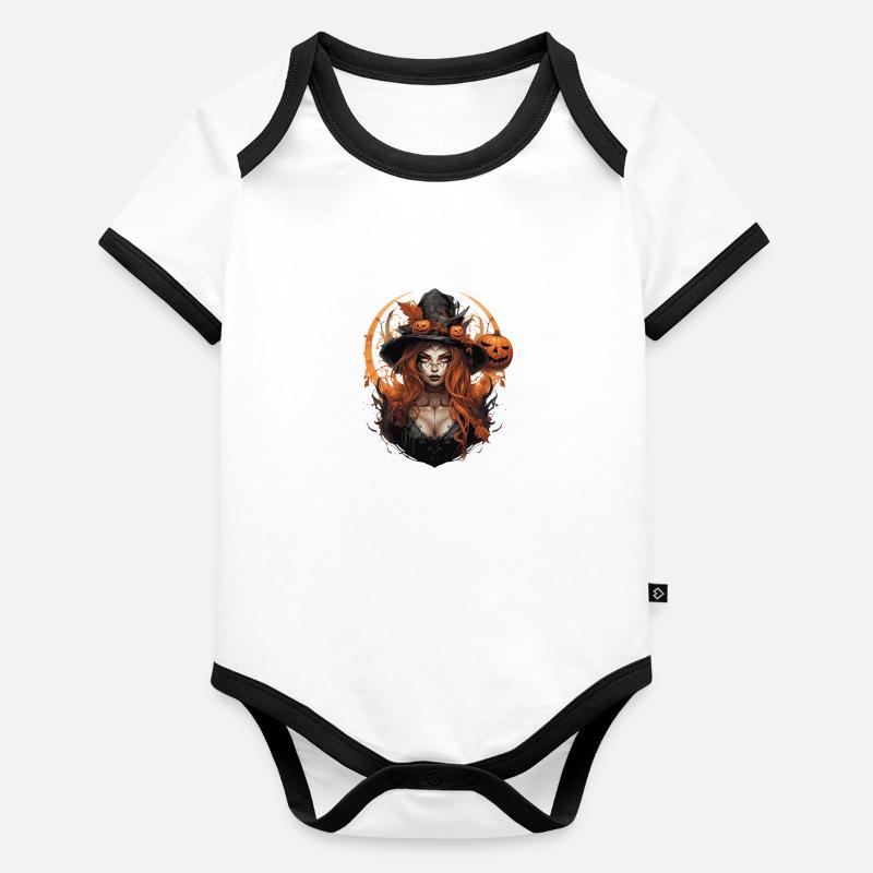 Witch Baby Bio-Kurzarm-Kontrastbody