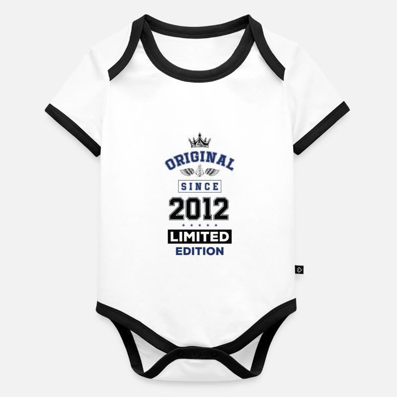 2012 limited edition Geburtstag Baby Bio-Kurzarm-Kontrastbody