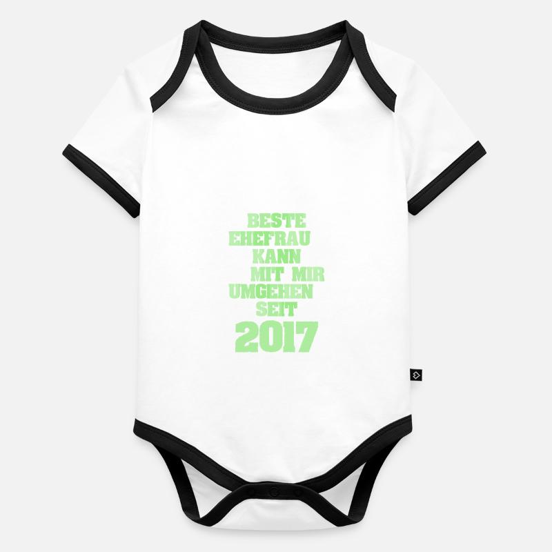 Épouse 2017 Body Bébé bio contrasté manches courtes