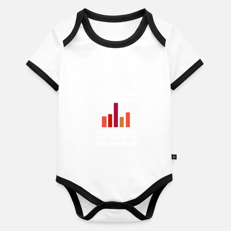 I solve problems Mathematical statistician Gesc Organic Baby Contrasting Bodysuit