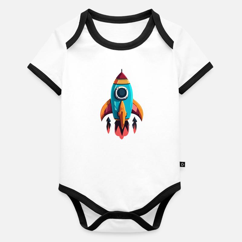 Rocket Organic Baby Contrasting Bodysuit