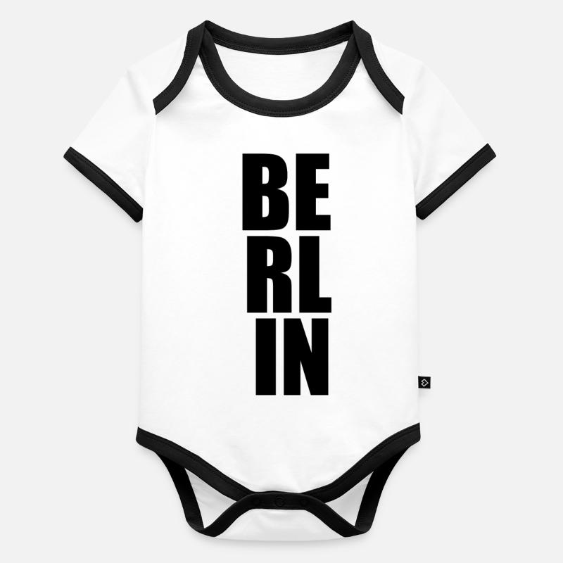 Berlin Body Bébé bio contrasté manches courtes