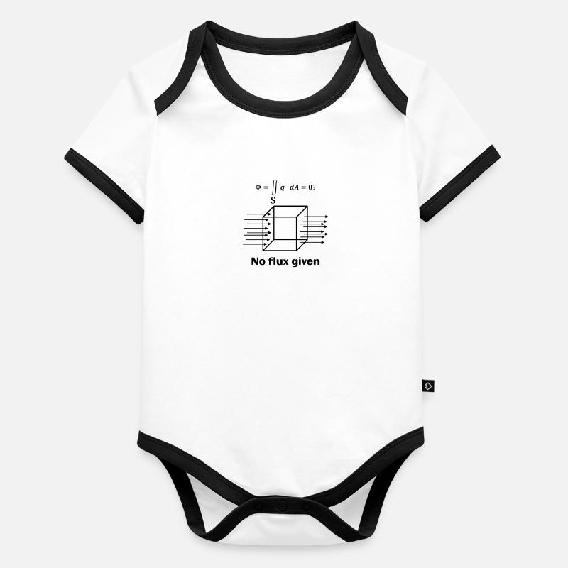 No flux given Math School Formula Pi University Organic Baby Contrasting Bodysuit
