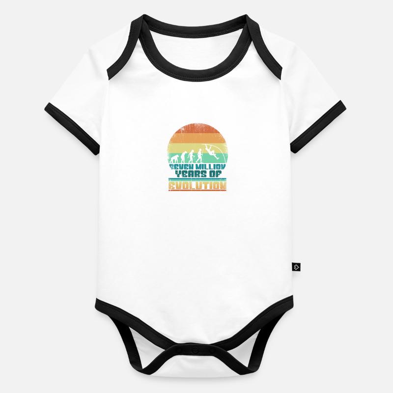 Stabhochsprung Evolution Geschenkidee 005-189 Baby Bio-Kurzarm-Kontrastbody