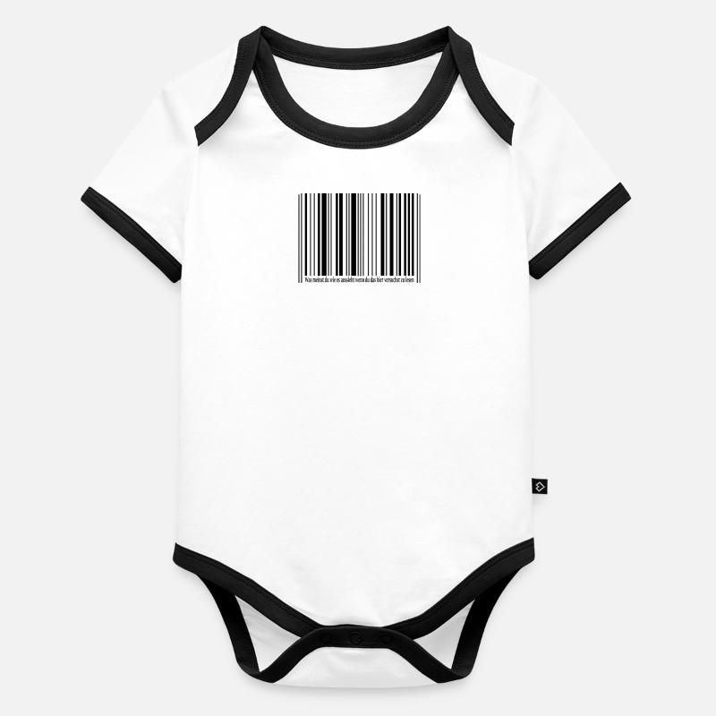 BARCODE Baby Bio-Kurzarm-Kontrastbody