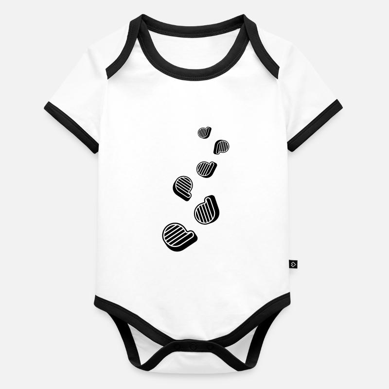 Meat steak Organic Baby Contrasting Bodysuit