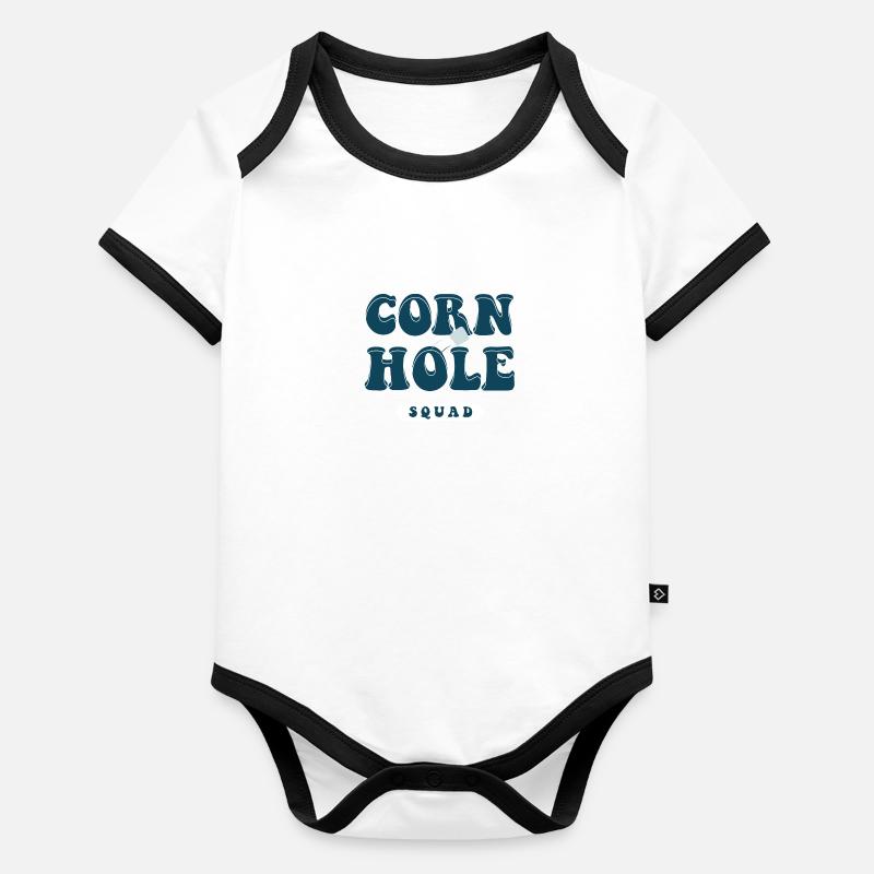 Sac à lancer de sport Cornhole Player Hobby Body Bébé bio contrasté manches courtes