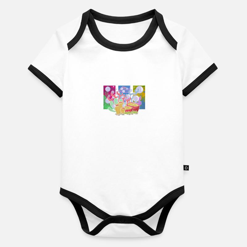 Coral Reefs Colorful Reefs Ocean Environment Organic Baby Contrasting Bodysuit