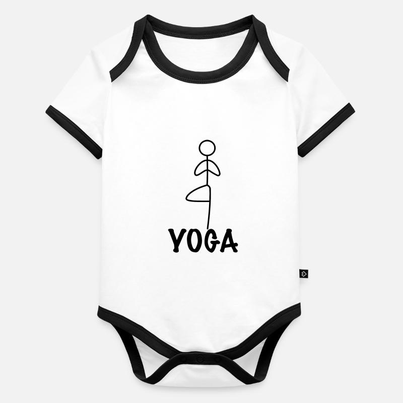 Yoga Workout Organic Baby Contrasting Bodysuit