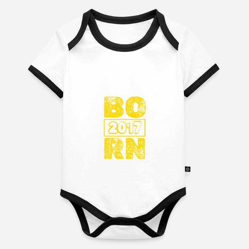 Year: 2017 Organic Baby Contrasting Bodysuit