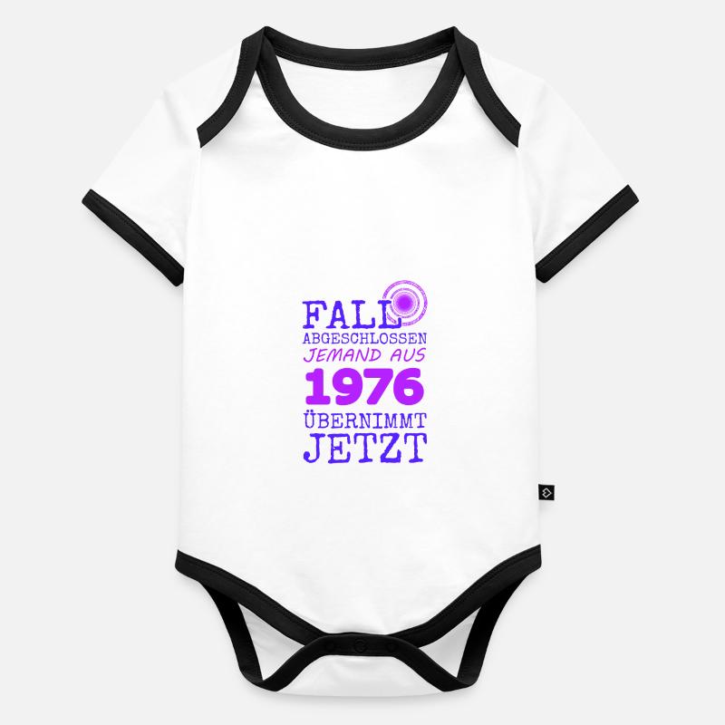 1976 Baby Bio-Kurzarm-Kontrastbody