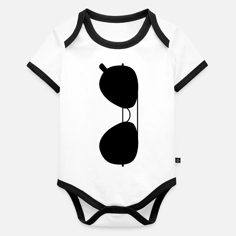 Lunettes de soleil Body Bébé bio contrasté manches courtes