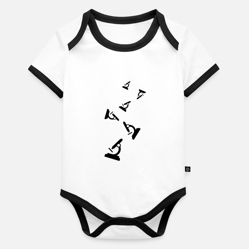 Mikroskop Icon Baby Bio-Kurzarm-Kontrastbody