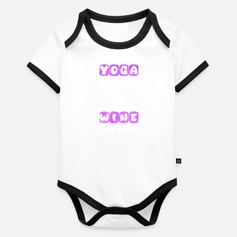 Détente Luxe Body Bébé bio contrasté manches courtes