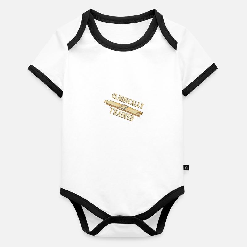 Classically Trained Baby Bio-Kurzarm-Kontrastbody