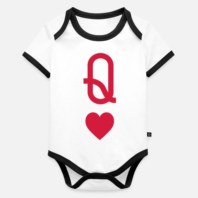 Lady heart Organic Baby Contrasting Bodysuit