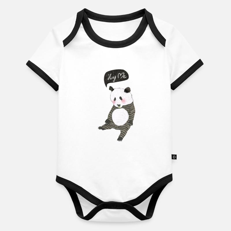 Hug Me Baby Bio-Kurzarm-Kontrastbody
