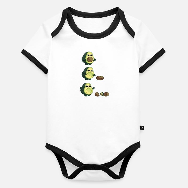 Enfant d'avocat Body Bébé bio contrasté manches courtes