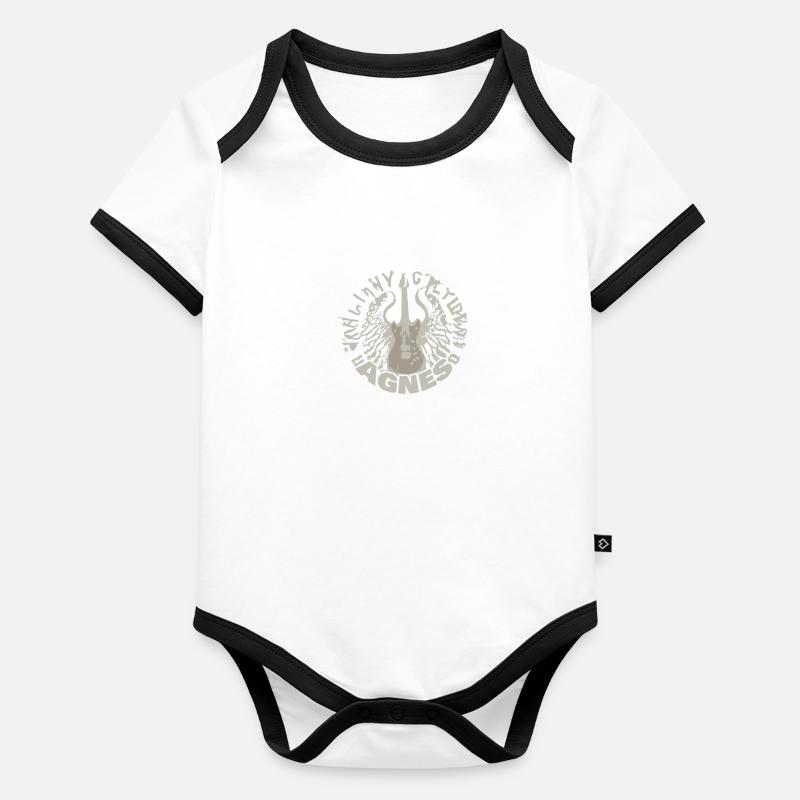 Guitar Agnes Organic Baby Contrasting Bodysuit